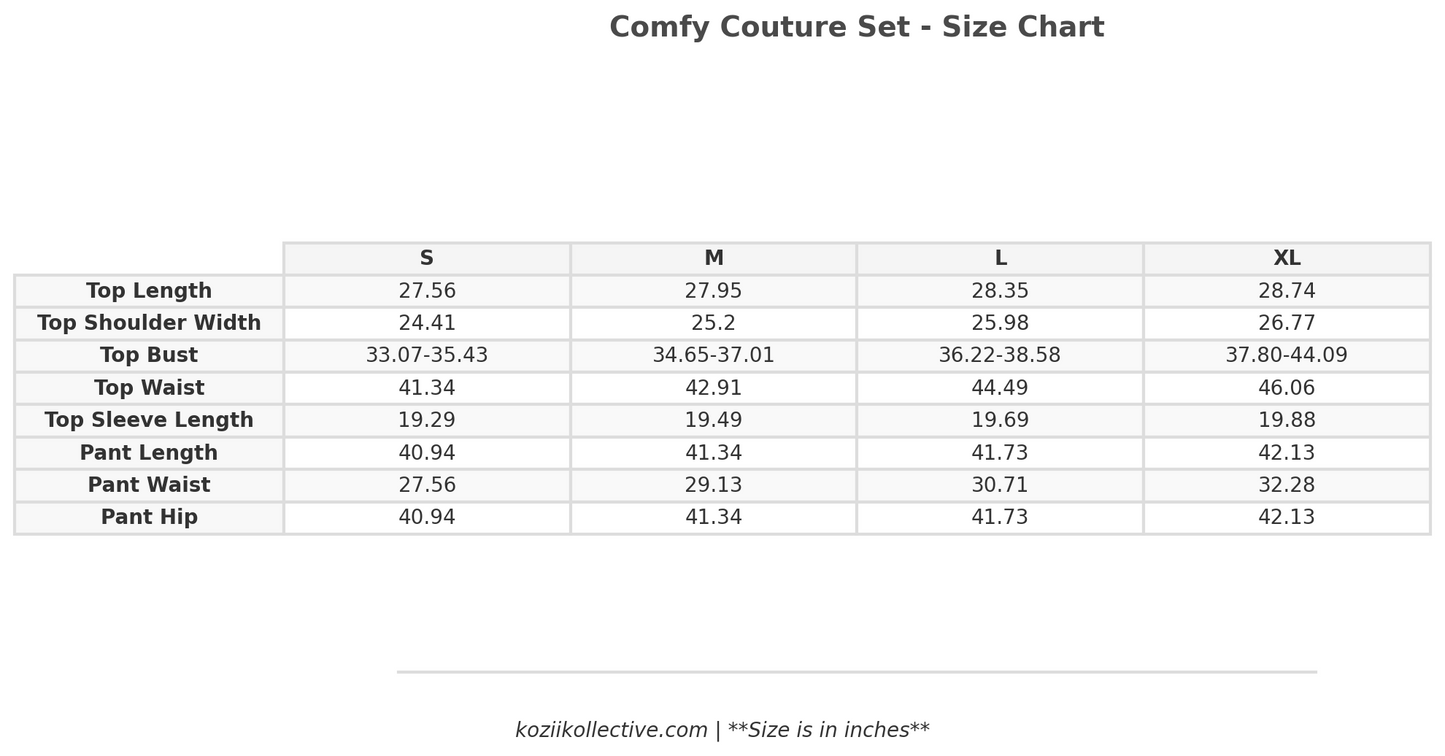 Comfy Couture Set