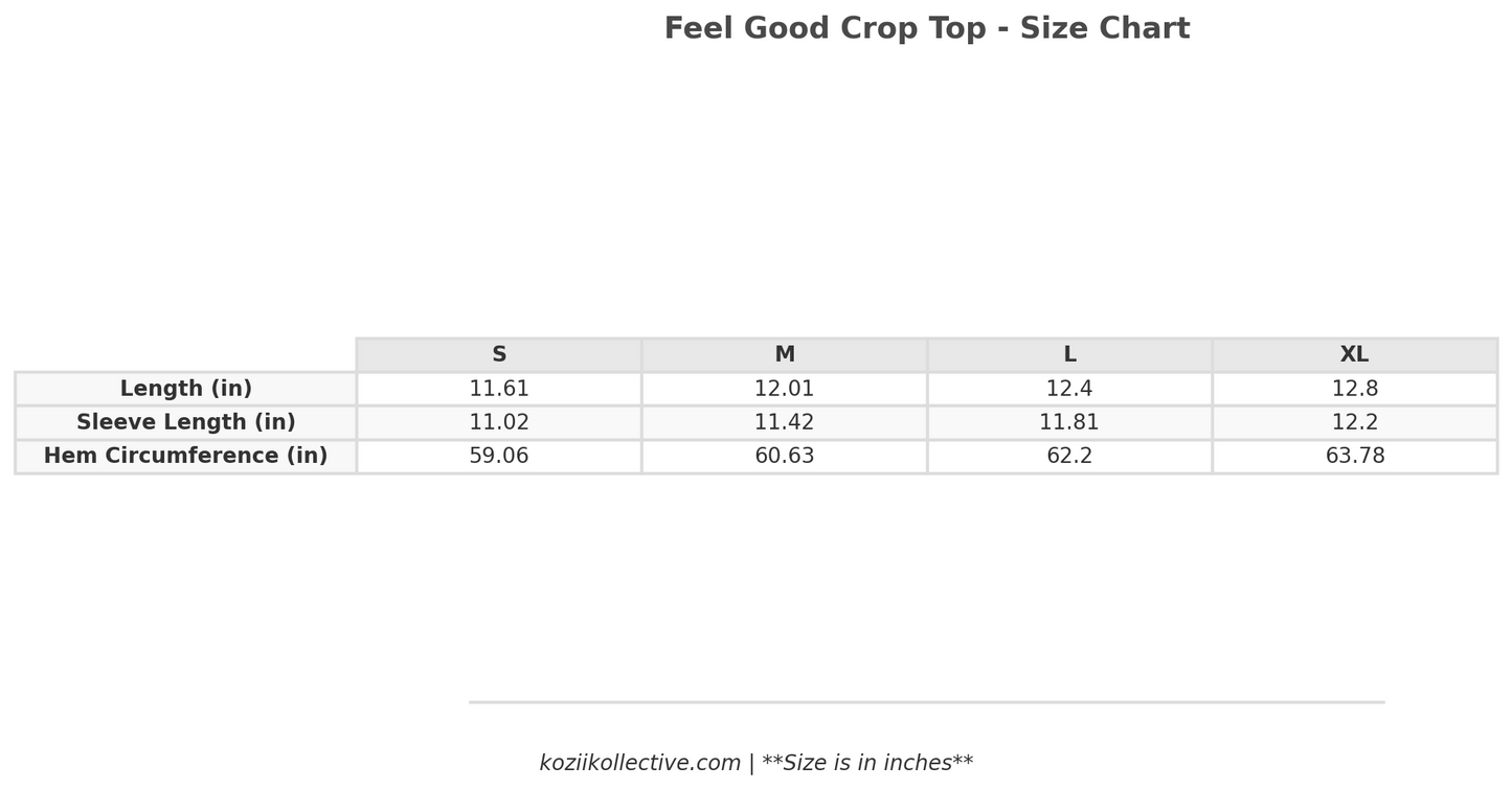 Feel Good Crop Top